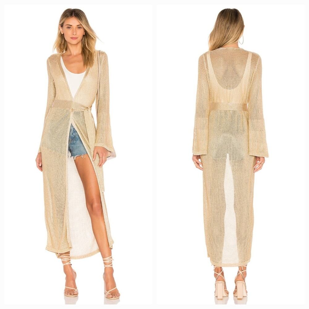 Tularosa Wendy Robe in Gold XXS